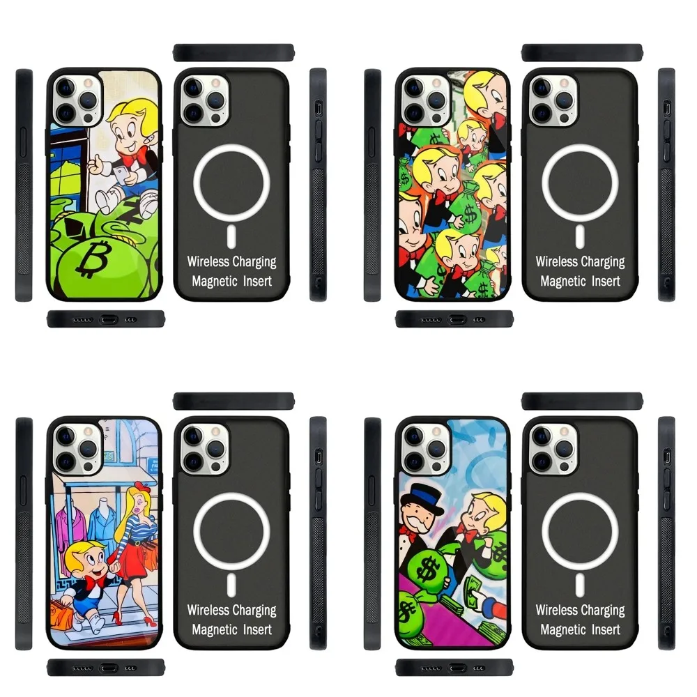 

Cute Richie R-Rich Phone Case Strong Magnetic For IPhone 15,14,13,Pro,Max,Plus,11,12,Mini For Magsafe Wireless Charging