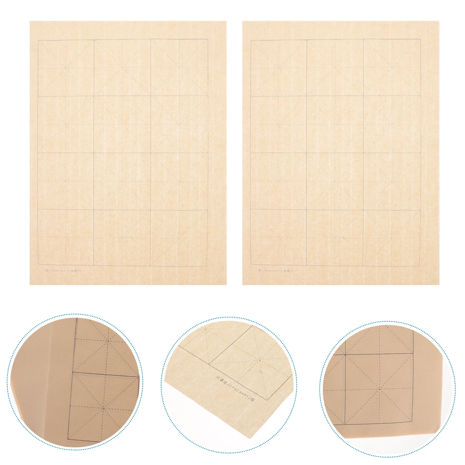 

100 Sheets Chinese Calligraphy Practice Paper Writing Retro Rice Paper Durable Smooth No Odor Calligraphy Supplies