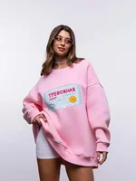 Sumuyoo Printing Warm Sweatshirt Loose Round Neck Oversized Chic Women's HoodiesTrendy Casual Autumn Winter Office Lady Pullover - Image 4