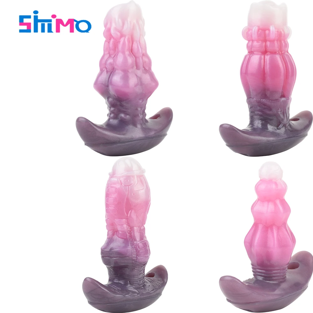 SMMQ Fantasy Silicone Anal Plug G-spot Stimulation SML Size Dildo Penis Ass Massager Erotic Sex Toys For Women