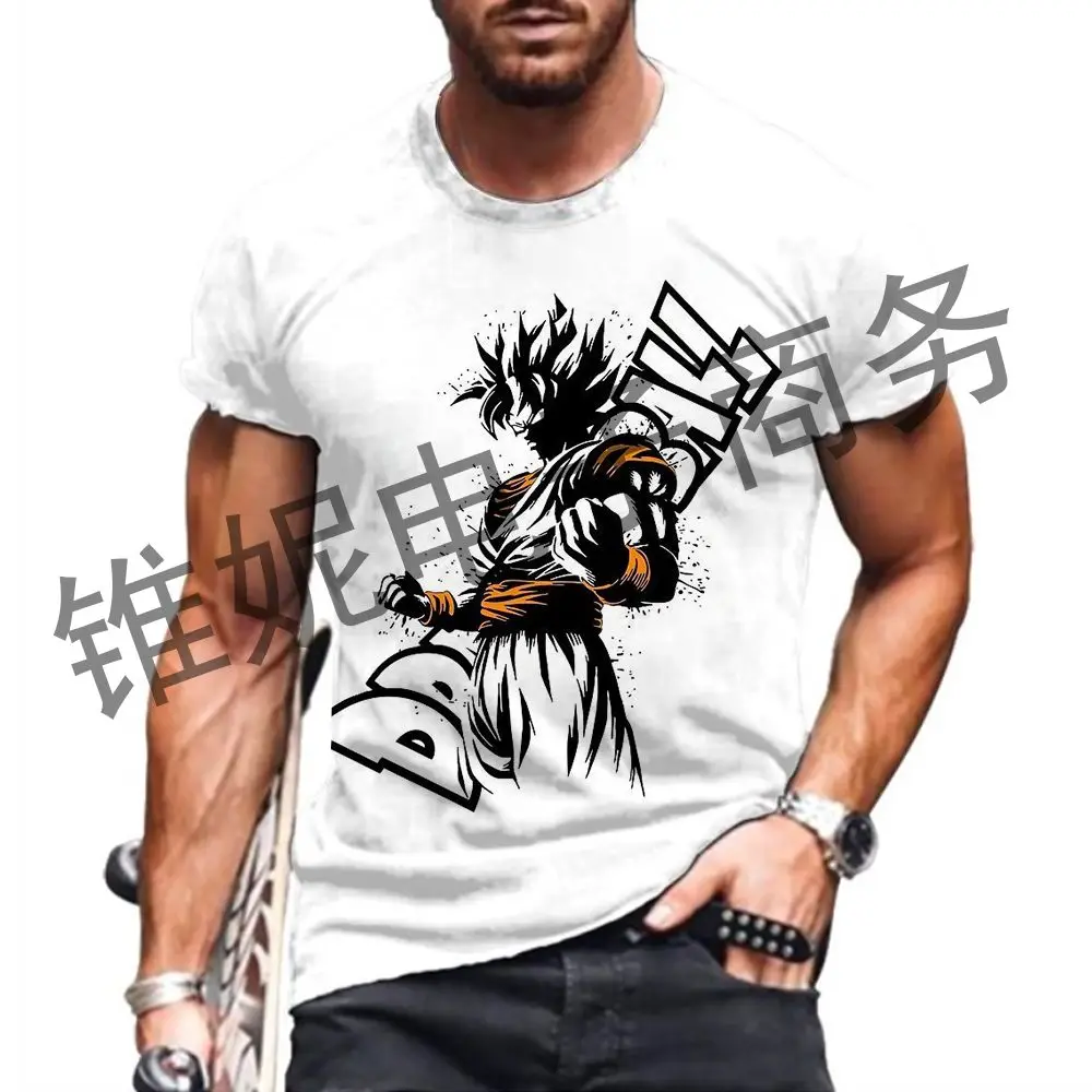 2024 Goku Majin Buu Dragon Ball Z Vegeta Men\'s T Shirt Streetwear Y2k Clothes Oversized 110-6XL Tops Gym New Summer Anime Tshirt