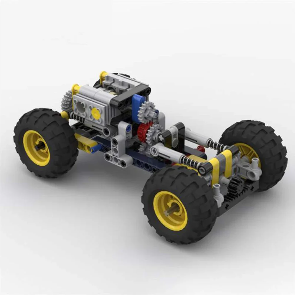 150PCS Creative Buggy Car Chassis Model Building Blocks Off-Road Vehicle Cool Fun Tech Car Ornaments Assembling Toy Gift for Kid