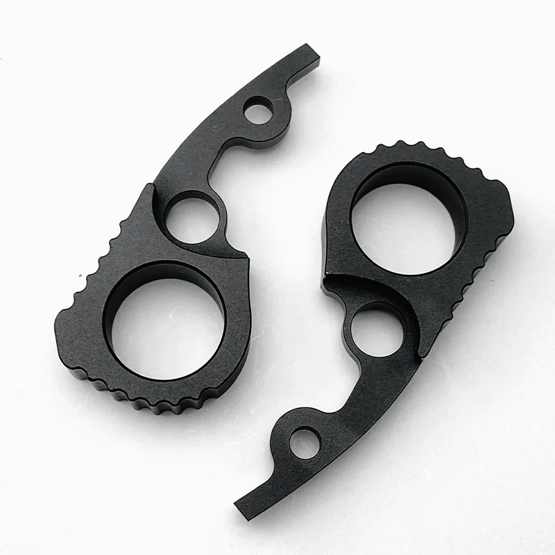 1pc Aluminum Alloy Knife Signet Ring Back Spacer For Spyderco Paramilitary2 C81 Para3 C223 Quick Opening Hook DIY Make Parts