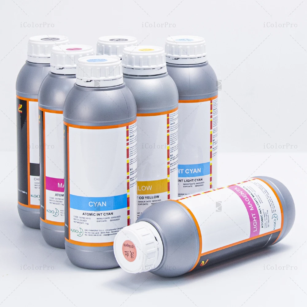 Chimigraf オリジナル UV インク、産業用インクジェット プリンター用 – 高い密着性と鮮やかな色、コニカ/リコー ヘッドと互換性あり