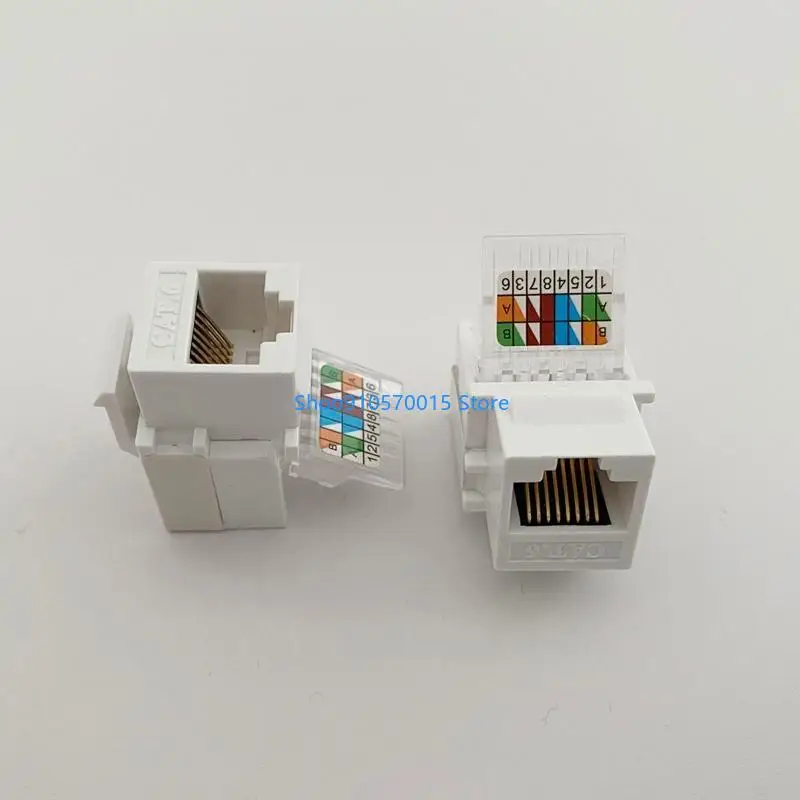 B95C 5Pcs CAT6 UTP Module RJ45 Connector Information Socket CAT6 Keystone Standard