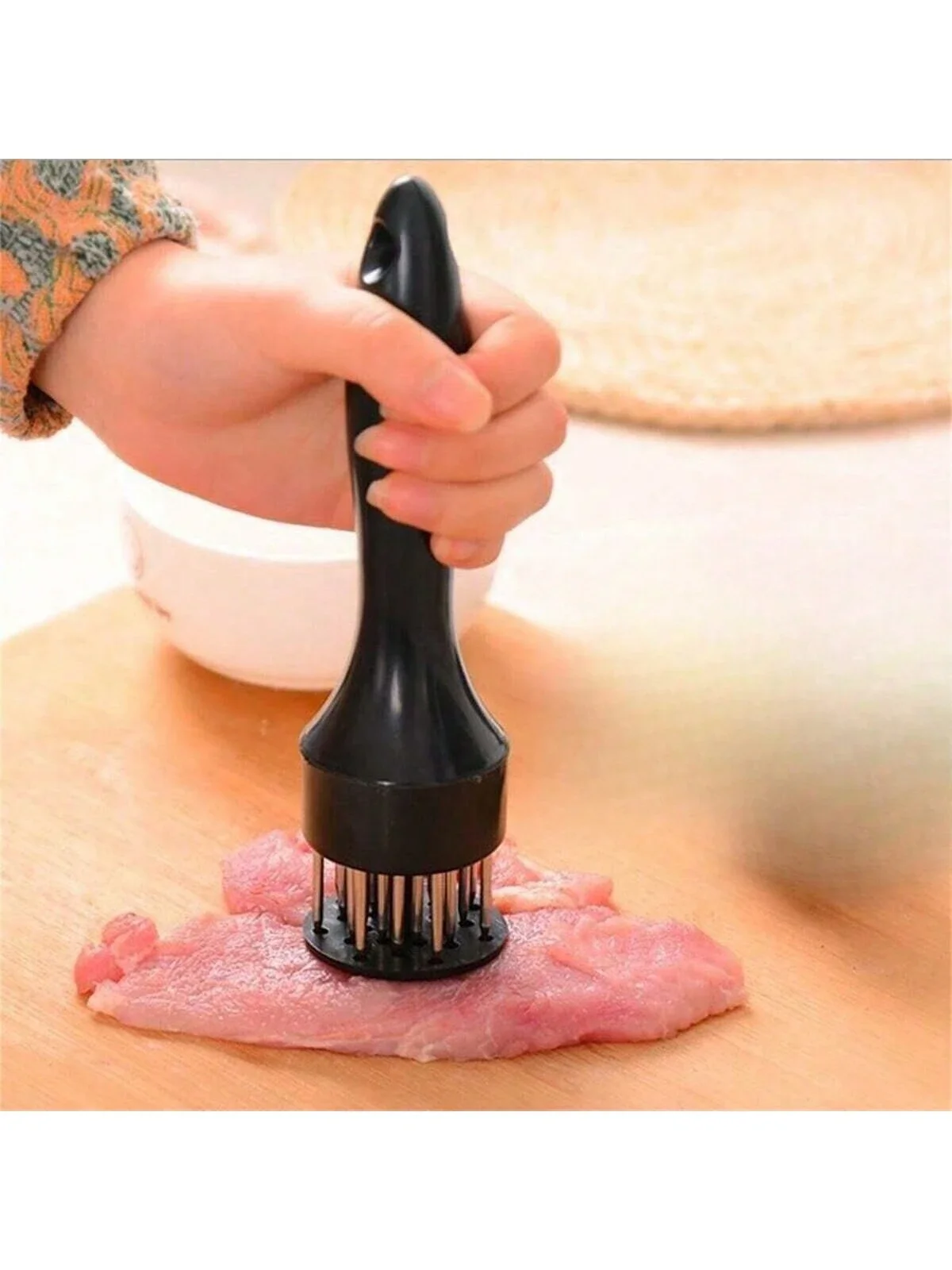 

1pc Meat Tenderizer Needle & Pork Shredder & Stainless Steel Meat Pounder Tool For Kitchen Bbq Steak & Chicken Airgoon
