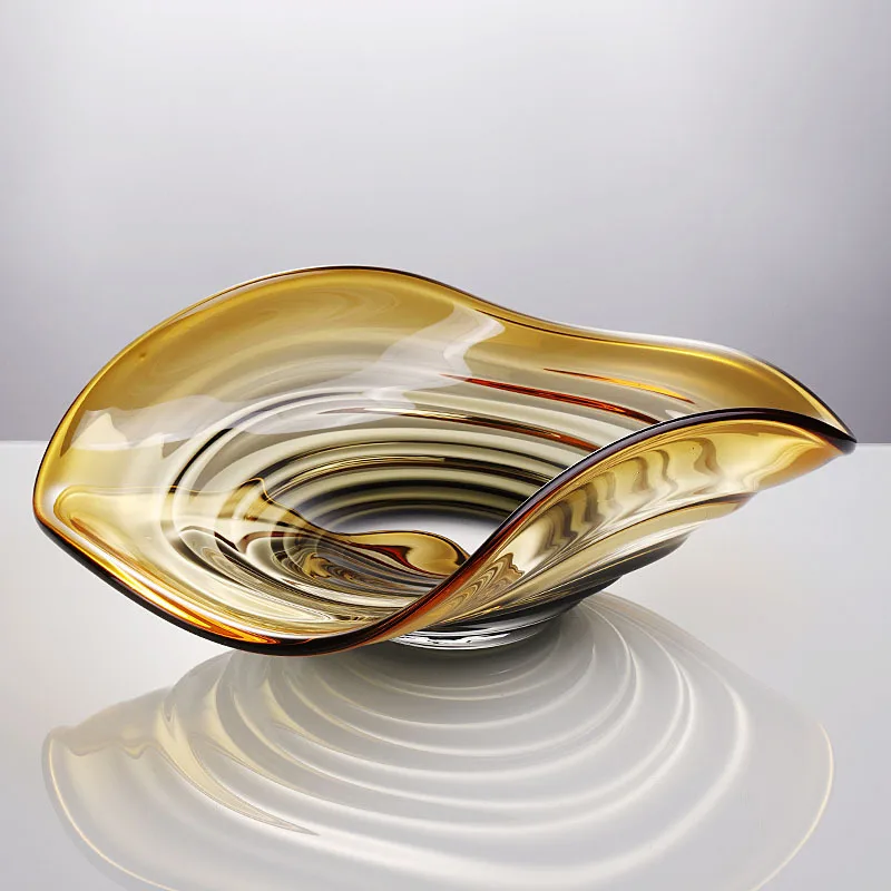 

Luxuy Glass Fruit Bowl Set,Modern Table Centerpiece for Living Room,Creative Snack ServingTray,Stylish Home Display for Showroom