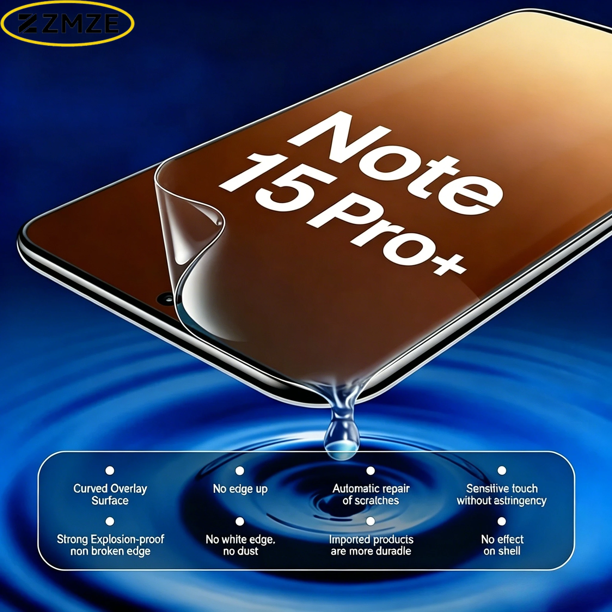 4 Stück Hydrogel-Folie für Xiaomi Redmi Note 15 Pro Plus 14 13 12 11Pro Plus Displayschutzfolie für Redmi Note 11S 10S 9T 8T HD-Film – Detail 5