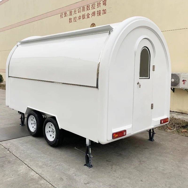 FLCustom 16 Ft Small Pizza Concession Fast Food Van Trailer Mobile Food Truck with Full Kitchen Equipped for Sale