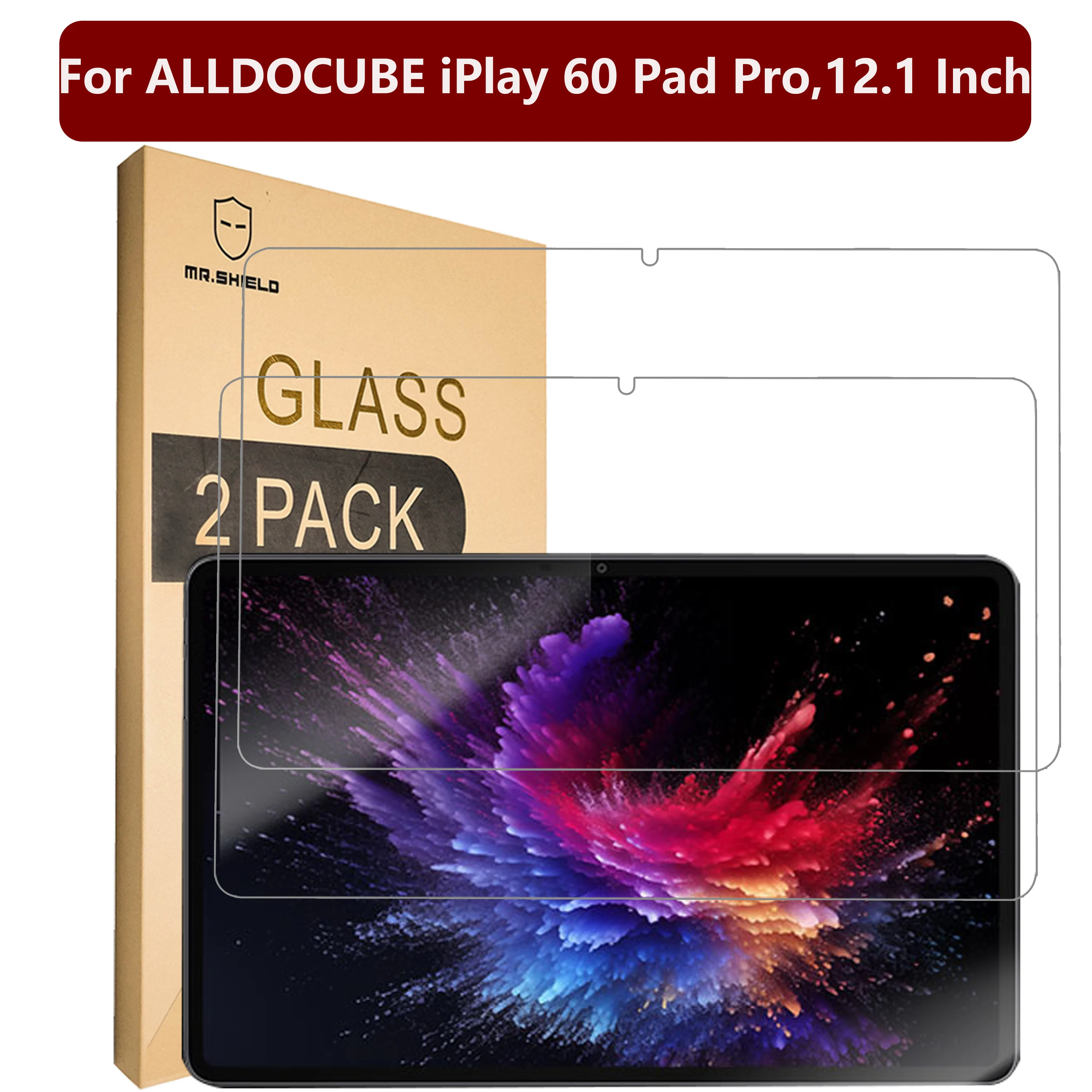 

Mr. Защитный экран совместим с ALLDOCUBE iPlay 60 Pad Pro,12.1 Inch [закаленное стекло] [2 шт. в упаковке] [твердость 9H]