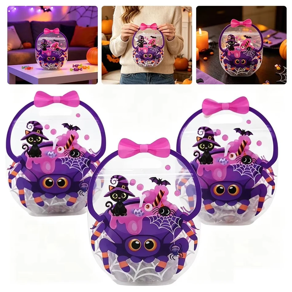 10–40 Stück Halloween-Leckerei-Beutel, transparente, selbstklebende Süßigkeitenbeutel, Plastik-Kekstüten für „Trick or Treat“, Halloween-Geschenkbeutel – Detail 9