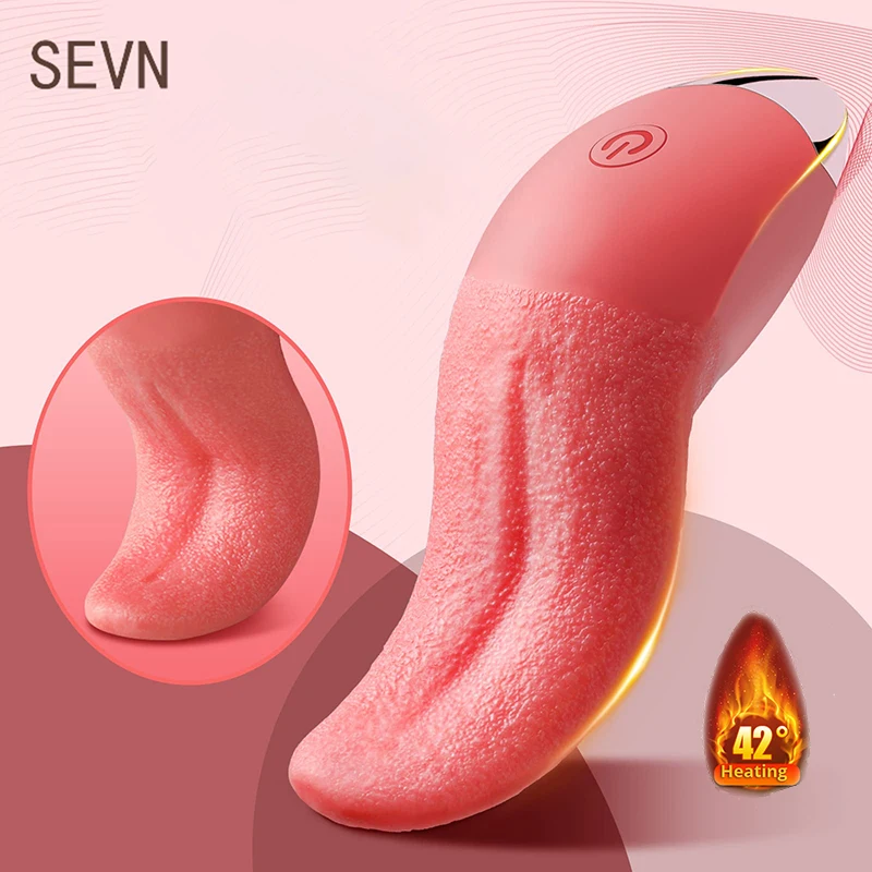 10 Mode Heating Tongue Licking Vibrator Mini Sex Toys for Women Clit Stimulator G-spot Nipple Female Masturbator Couples Product