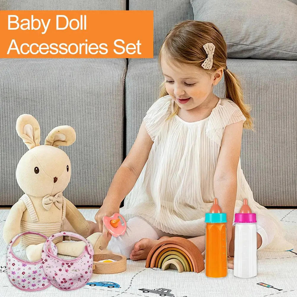 Ensemble d'alimentation de poupée, ensemble de jouets de biberon magique qui disparaît, jouets de Simulation pour le nettoyage des enfants, cadeaux pour enfants