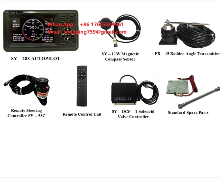 SY288A Marine Autopiloto Host Steering  System Compass Dash Mount Marine for Boat
