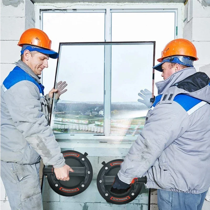 Vacuum Suction Cup 200kg Loading Capacity Heavy Duty Vacuum Spreader for Tile Adsorption Granite Glass Lifting 8 Inch Cup