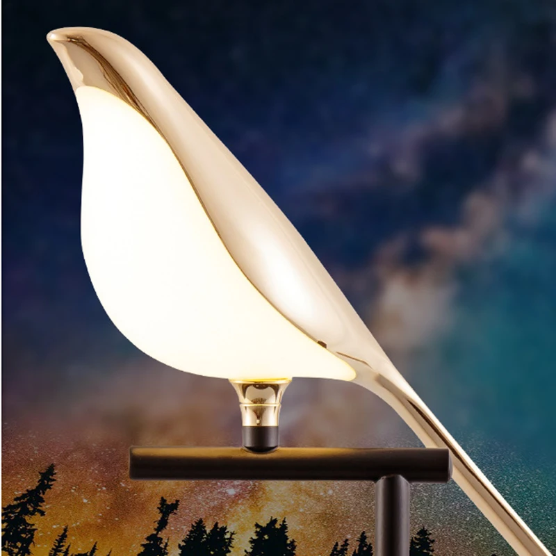 Modern LED Wall Lamp Magpie Bird Light Indoor Lighting Home Bedside Bedroom Living Room Simplicity Art Decorative Sconce Light