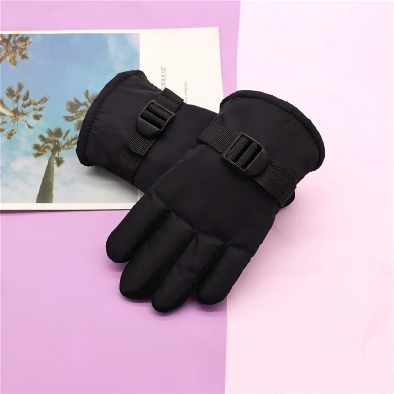 Winter Snow Mittens for Children Kids Waterproof Ski Gloves Thermal Gloves for Outdoor Sports Cycling Skiing Riding