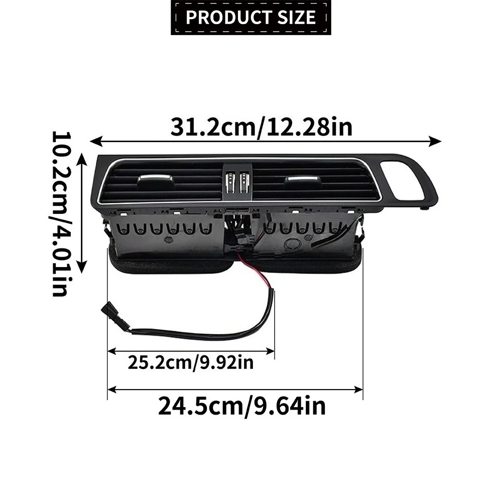 For Audi Q5 Mk1 8RB LHD New Front Dashboard Left Right Middle Air Conditioner AC Vent Grille Outlet