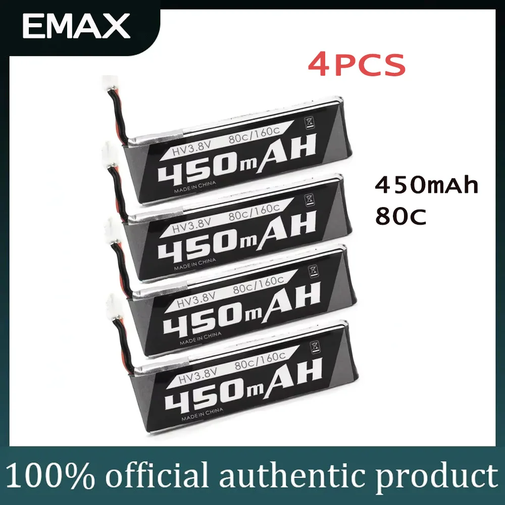 4PCS Emax 450Mah 1S…