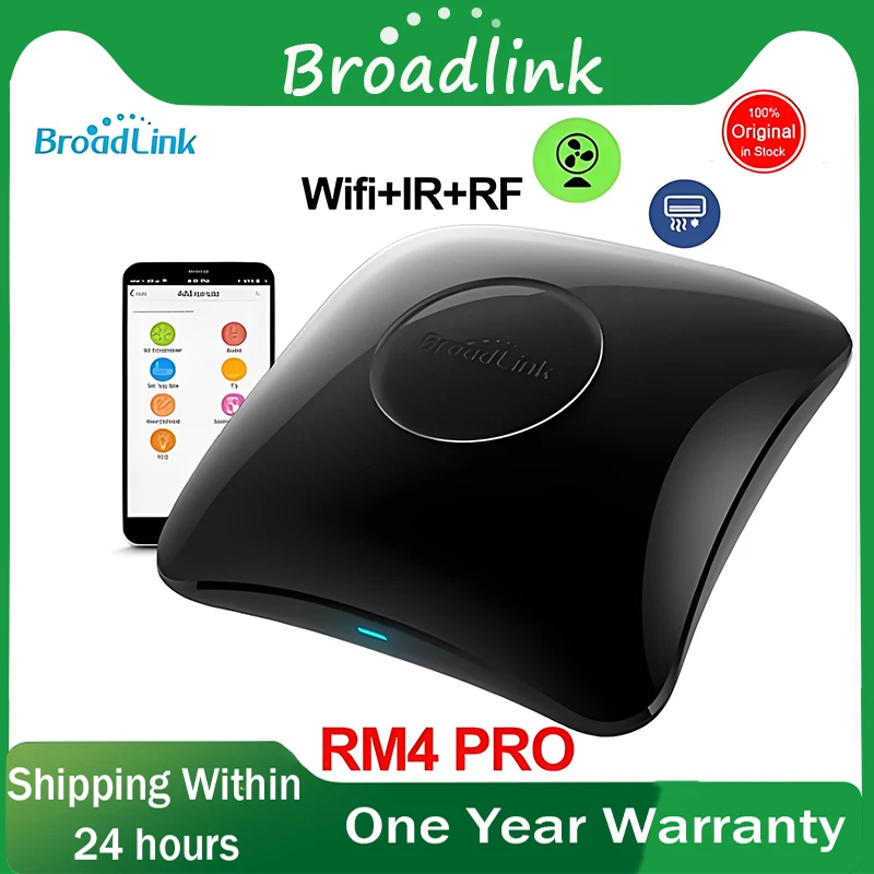 

Broadlink IR RF RM4 PRO Remote Control Universele Afstandsbediening Universal Controller & HTS2 Temperature and humidity Sensor