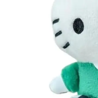 

1 Piece Cute Football KT Cat Bag Pendant Plush Keychain Girls Soft Stuffed Animal Toys DIY Decoration Children's Gifts