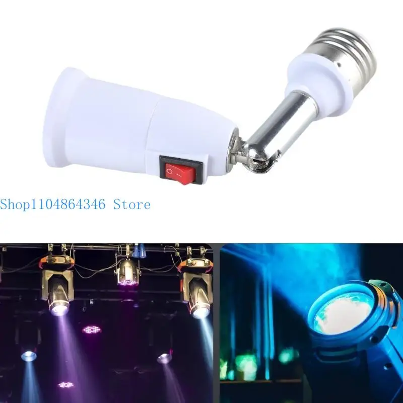 652F Adjustable E27 Socket Converters Extension, 180 Degree Bendable Light Fixture