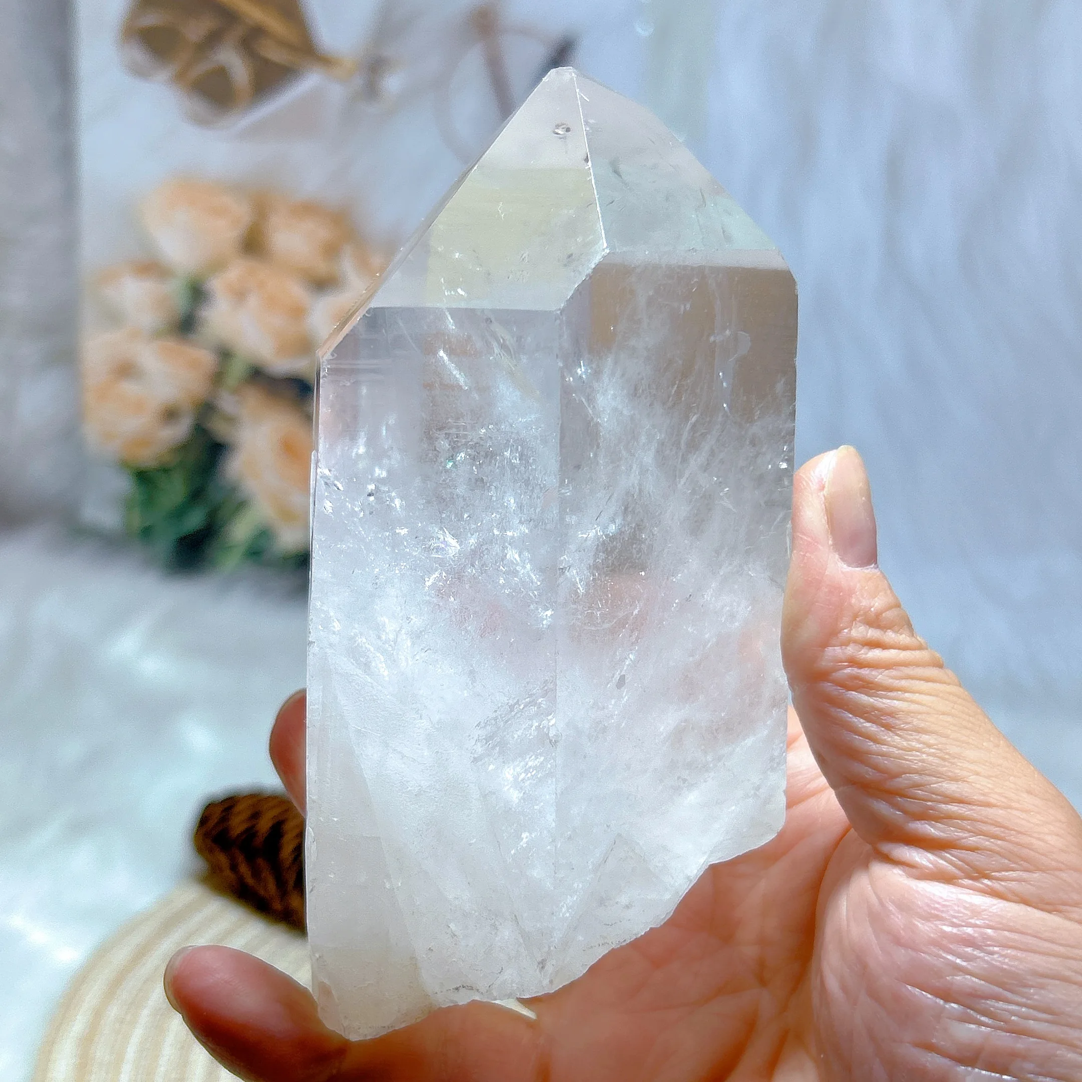 

Natural Crystals Clear Quartz Rainbow Raw Stone Specimen Energy Reiki Mineral Ornament High Quality Home Decoration Room Decor