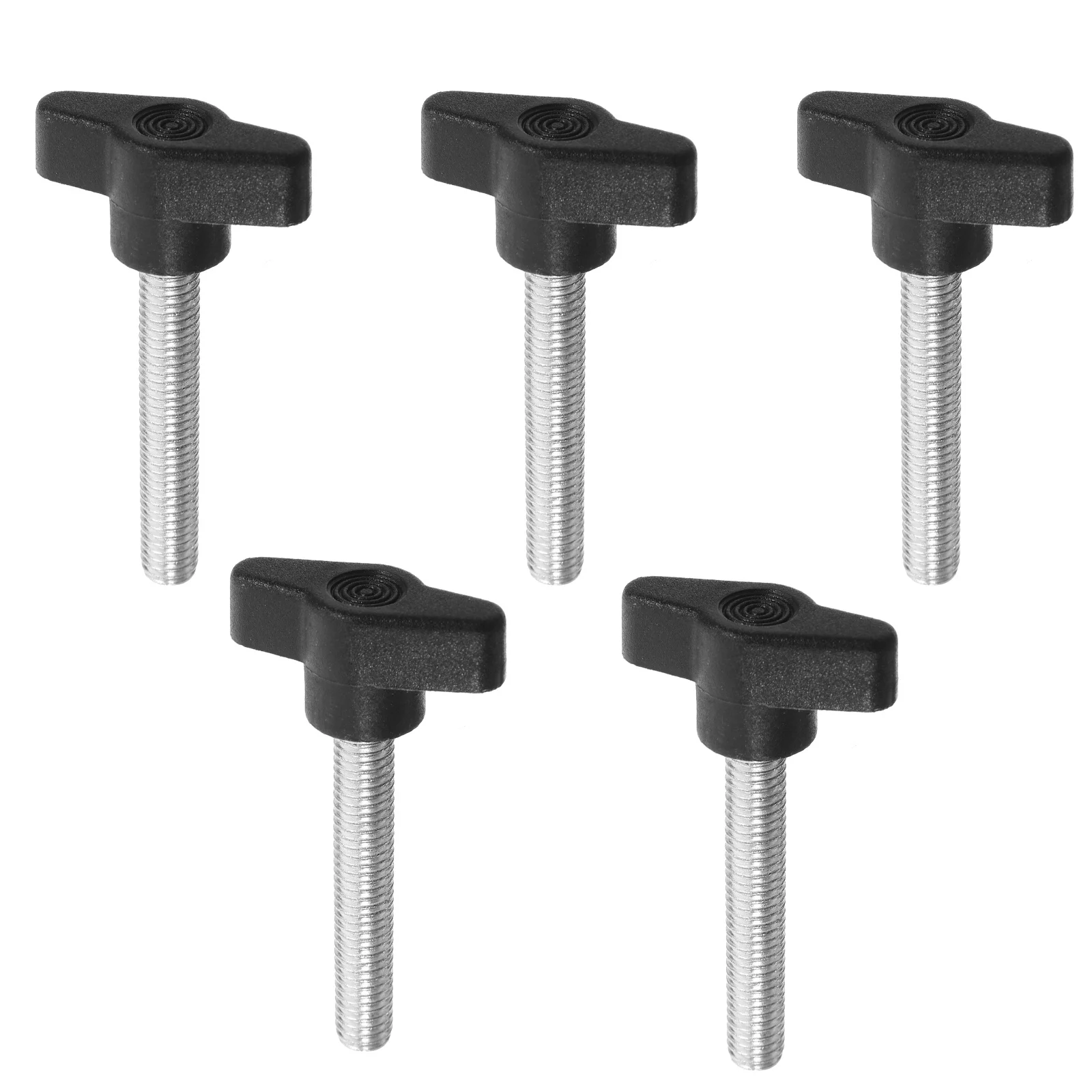 

5 шт. пластиковых винтов-барашек с ручкой для ручного затягивания, маленькие винты M8x40 с резьбой для ремонта мебели