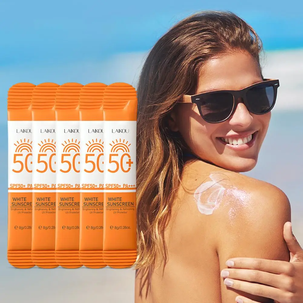 1Pc Isolation Sunscreen Cream Sunblock SPF50+ PA+++ UV Face Moisturizing Care Sunscreen Protective Hydrating Cream Milk Ant T5V6