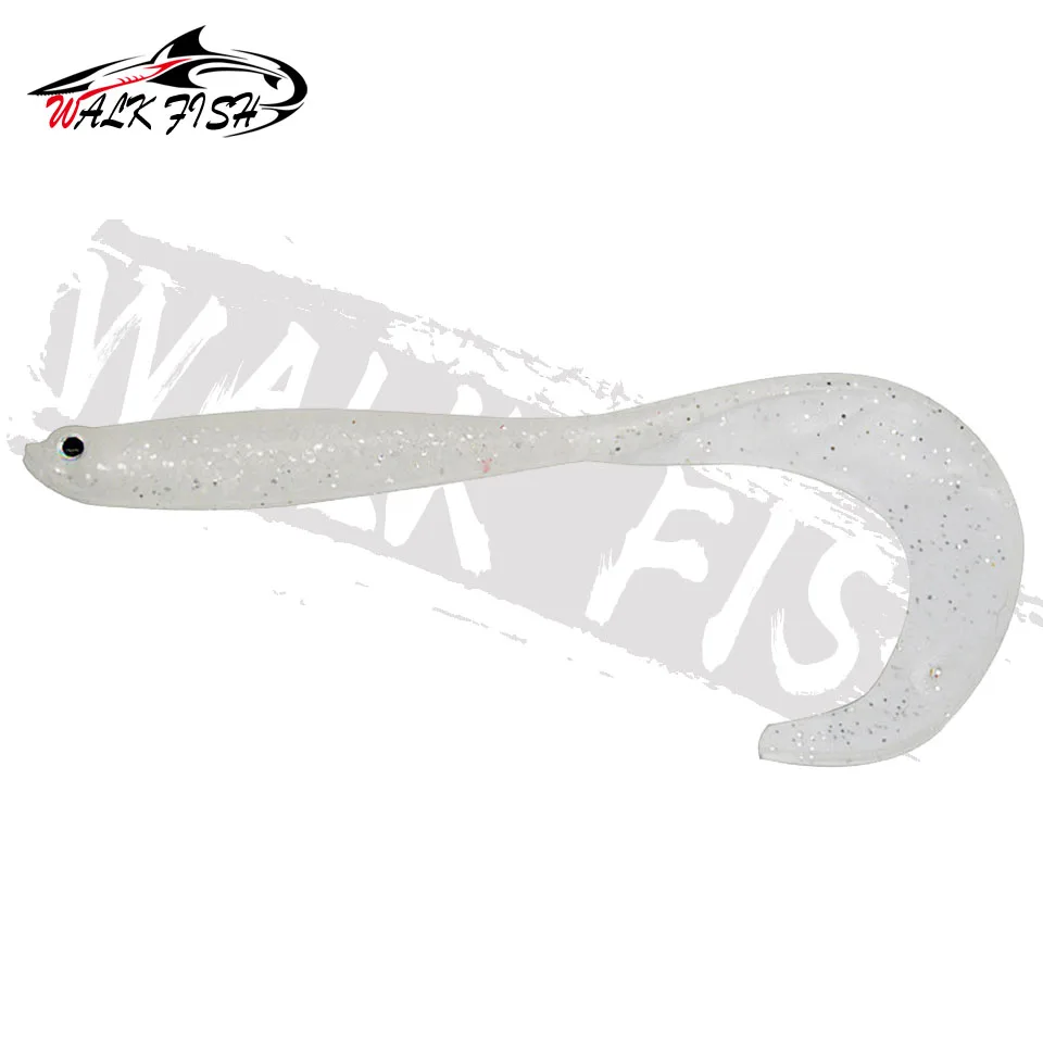 WALK FISH 4 Stück 12,5 cm 5,5 g Jigging künstliche Silikonköder Wobbler Angelköder Shad T-Schwanz weicher Köder Bass Hechtangeln – Detail 7
