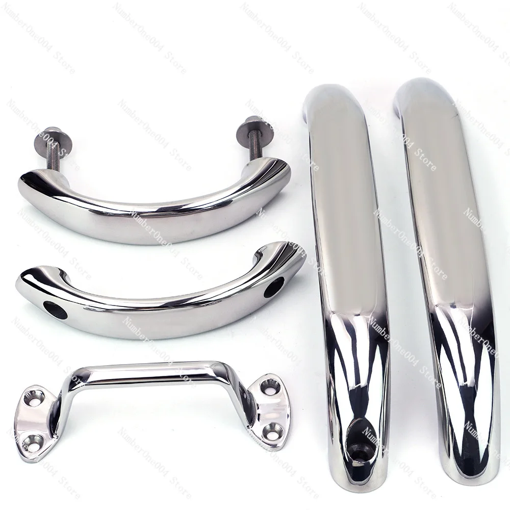 Heavy Duty Solid Casting Marine Stainless Steel 316 Boat Dock Grab Rails Cabinet Grab Bar Handle Boat Accessories