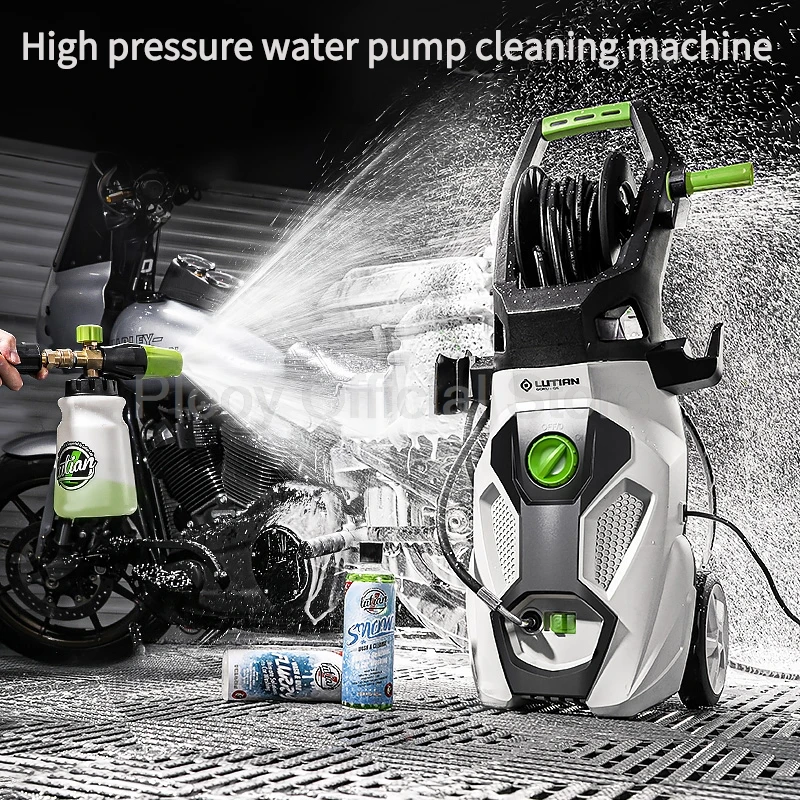 120Bar Electric Cleaning Machine Portable High Pressure Washer Bathroom Cleaning Home Appliance 220V Water Gun Foam Machine