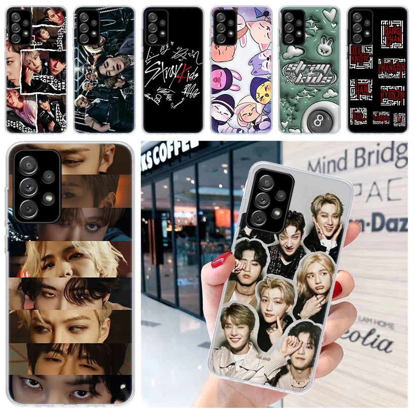 Kpop Stray Kids Soft Phone Case for Samsung Galaxy A51 A50S A41 A31 A21S A11 A71 A70 A40 A30S A20E A10 A6 A7 A8 + A9 Cover