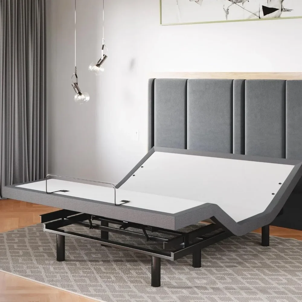 

Classic Adjustable Bed Base, Head and Foot Lift, Massage, Under-Bed Lights, USB, Gel Memory, Zero Gravity Smart Frame - Queen