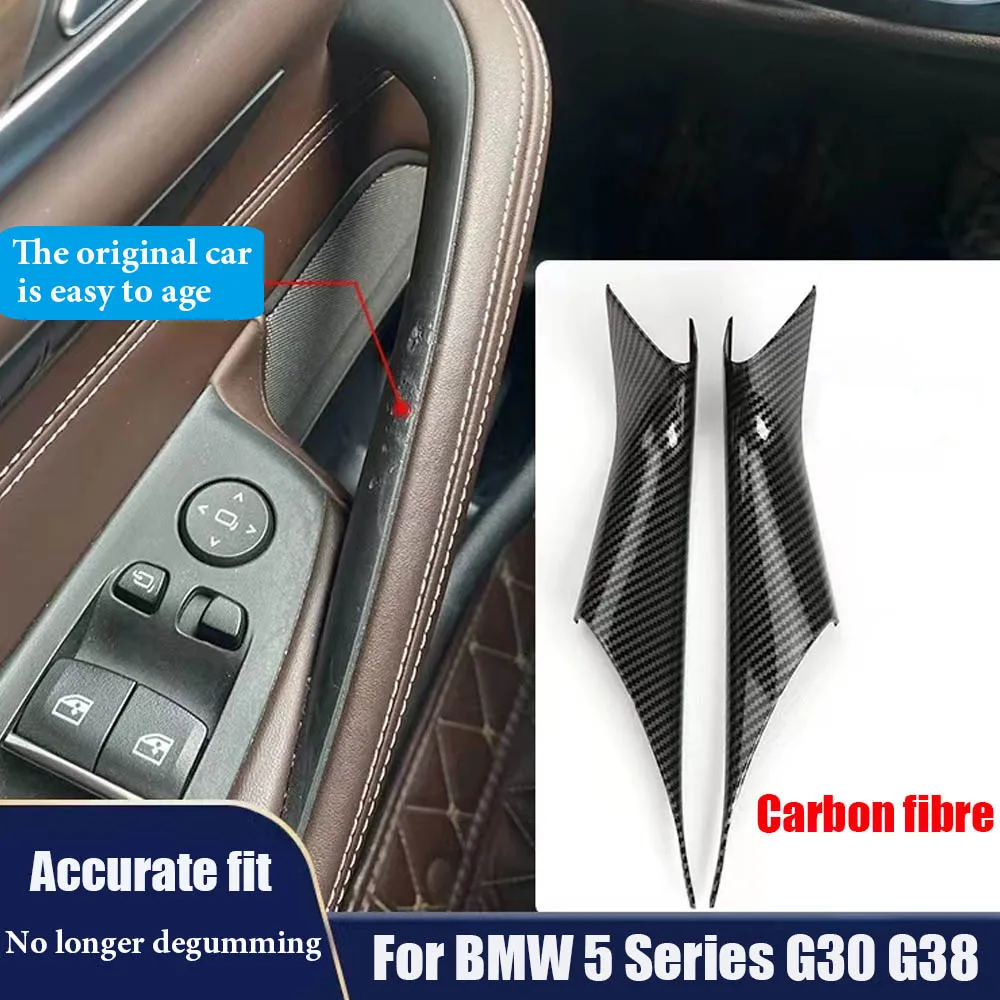 

Left&Right Car Inner Door Pull Handle Cover For BMW 5 Series G30 G38 2018 2019 2020 2021 2022 2023 Auto Accessories