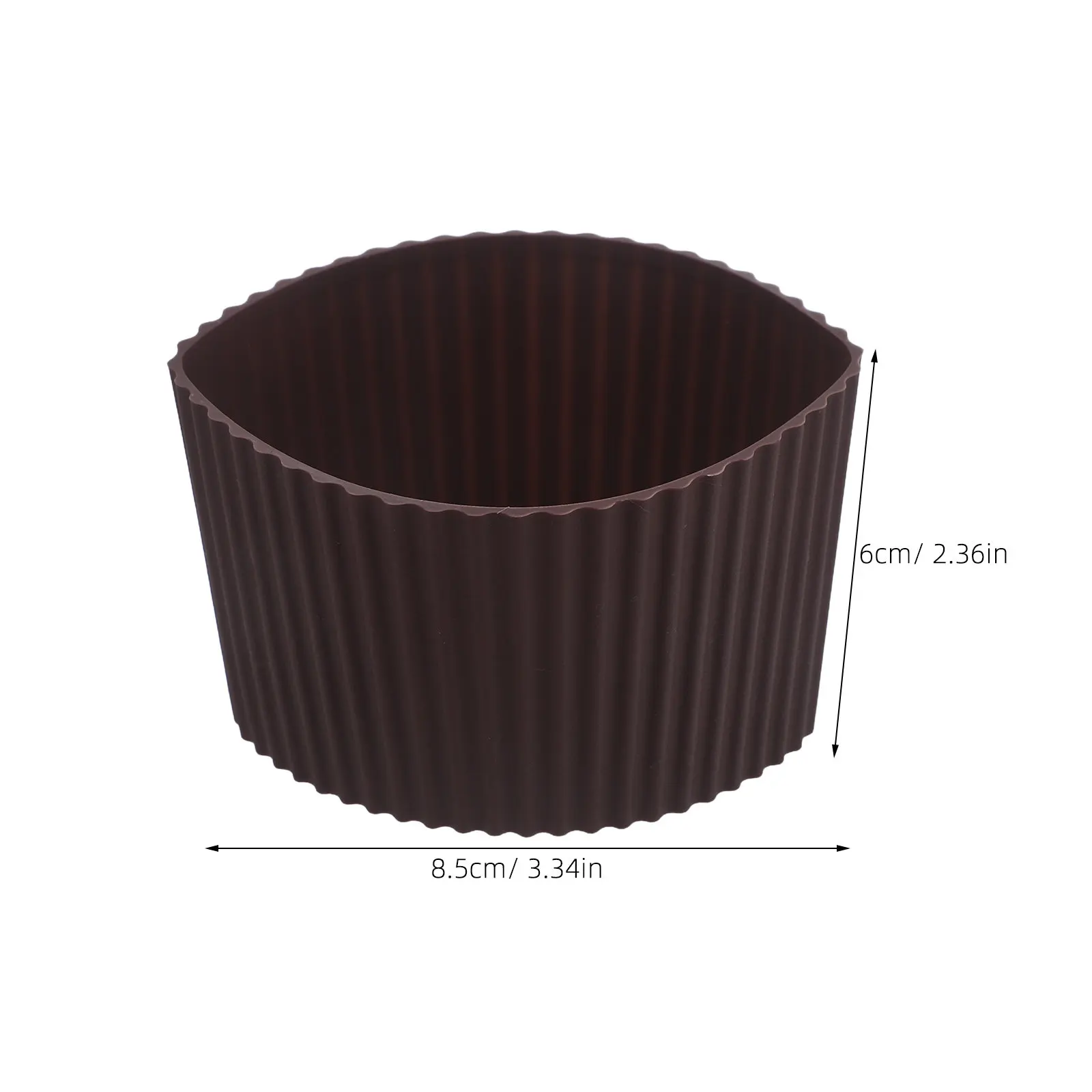 10Pcs Silicone Coffee Cup Sleeve Heat Resistant Non-Slip Insulated Mug Protector Reusable Thermal Drink Sleeve for Travel Home