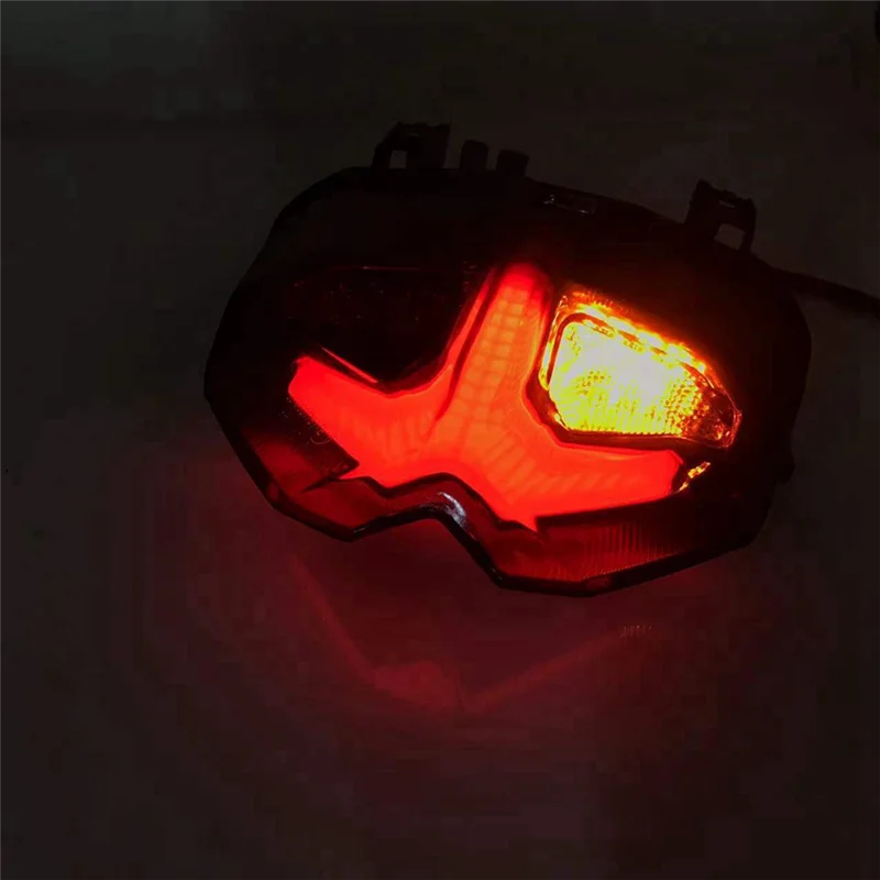 

NEW-For MT09 2021 2022 Rear Taillight Motorcycle Brake Turn Signal Integrated Tail Lights LED Waterproof