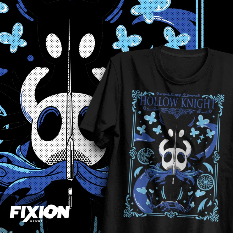 The Hollow Knight T-shirt Men Women Silksing Latest Games Print Tee Oversized Short Sleeve High Quality Street Y2k Male Clothing