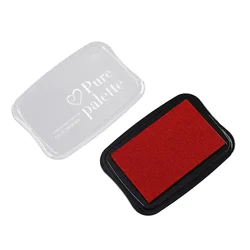 Contenuto della confezione Mm Solid Ink Pad Stamp artigianato fai da te spugna di plastica viola nera Mm deviazione della misurazione manuale