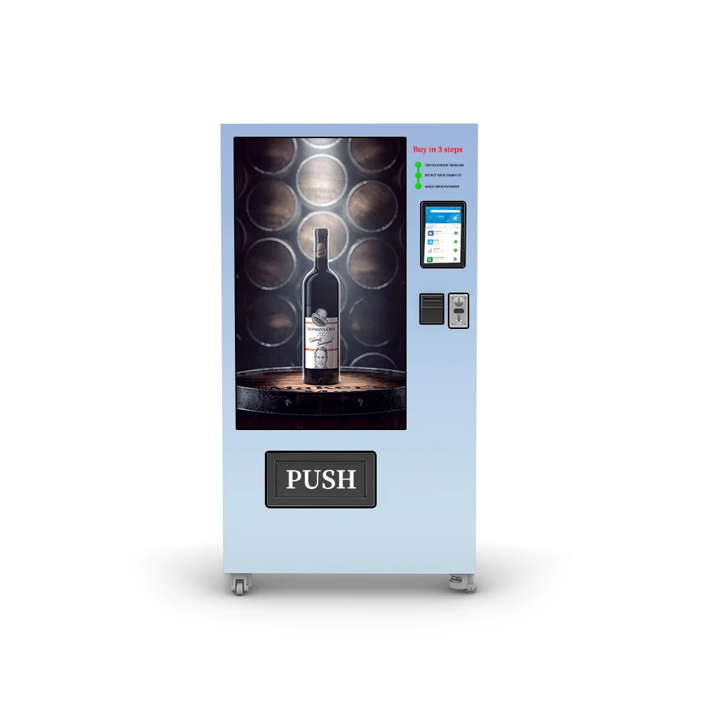 Touch Screen Wine Vending Machine with Id Verification Refrigerator for Sale