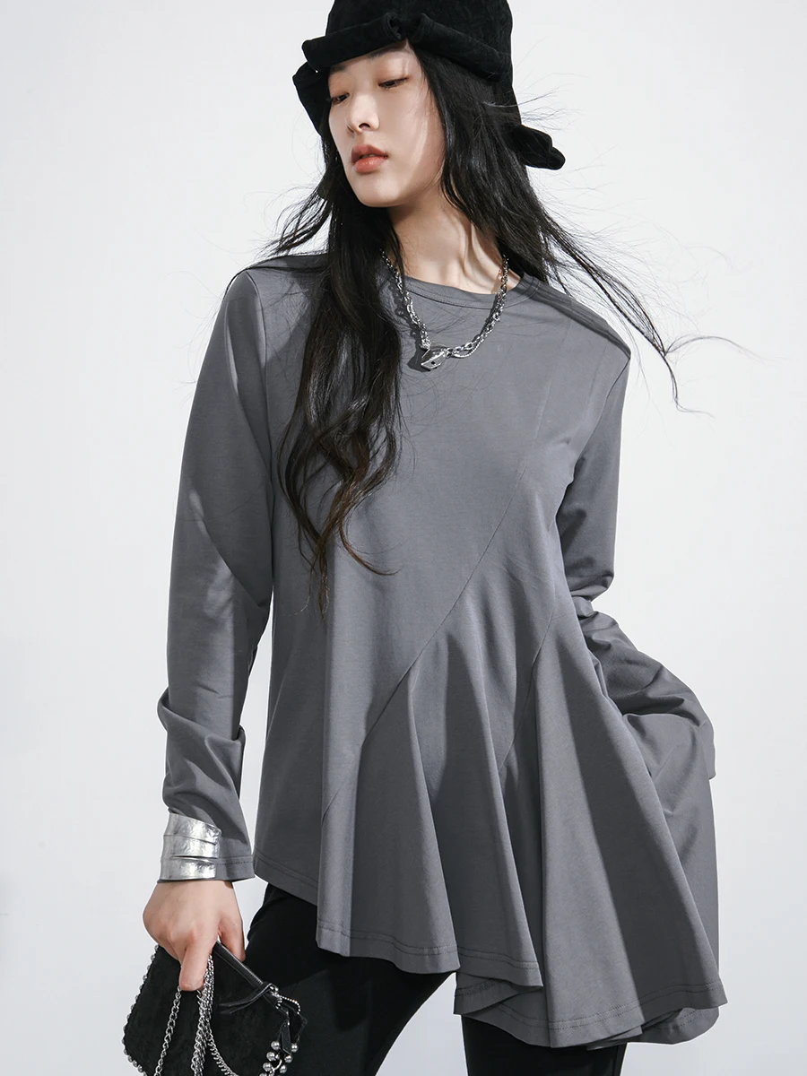 printemps-2025-original-irregulier-long-sve-tricote-t-irt-femmes-design-sens-unique-exquis-haute-coton-polyester-melange