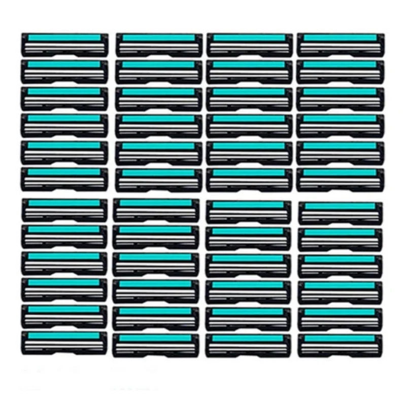 Men's 6-Layer Manual Safety Razor, Detachable Washable Reusable Shaver, Hair Removal Replacement Shaving Heads