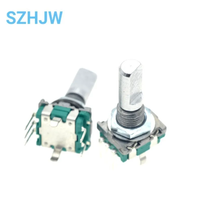 5ชิ้น/ล็อต20ตำแหน่ง360องศา Rotary Encoder EC11 W Push ปุ่ม5Pin ยาว15มม