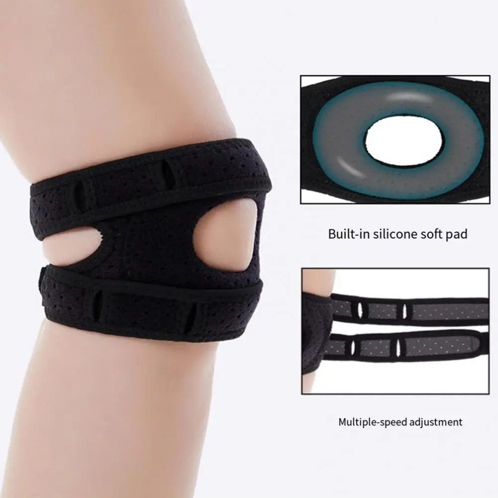 

Non-slip Knee Brace Patella Knee Strap Set for Sports Pain Relief Elastic Support Brace for Men Women Tennis Basketball Running