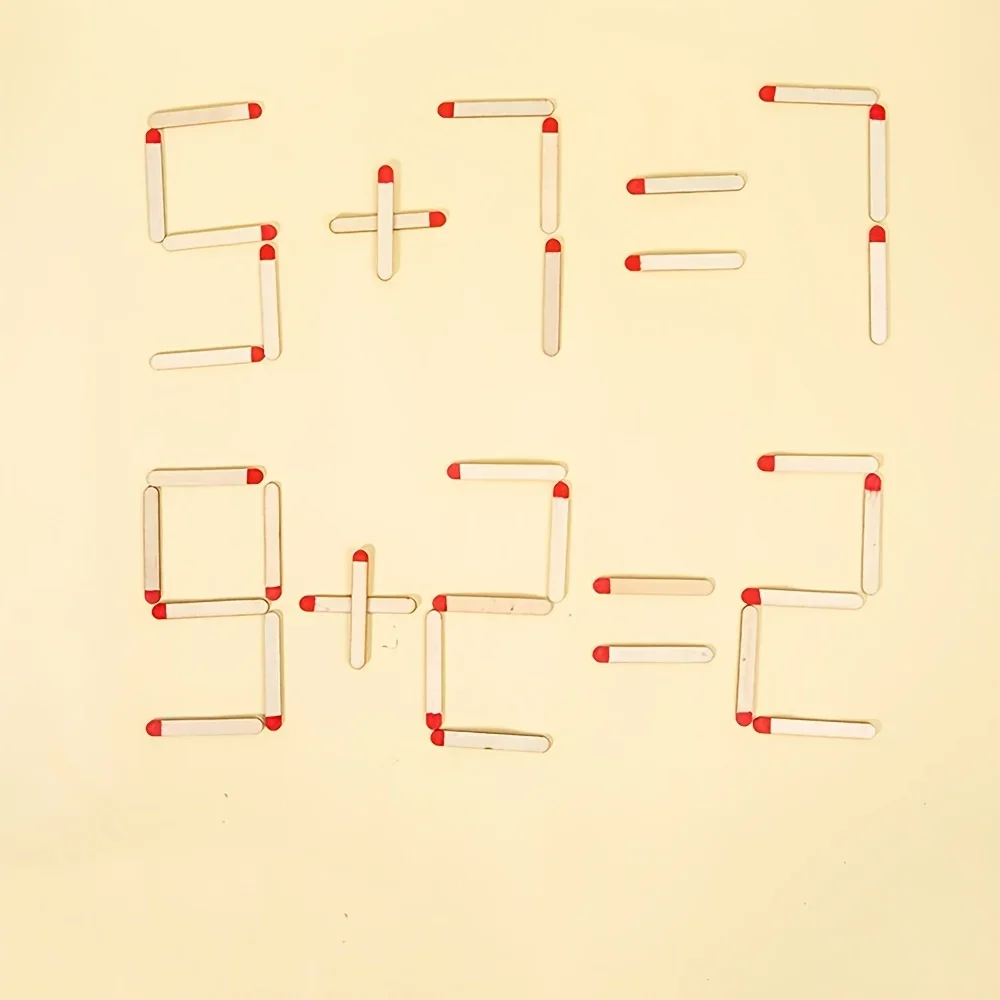 Montessori zapałki gra łamigłówki drewniane zabawki DIY geometria matematyczna gra planszowa logika myślenie dopasuj treningowe zabawki edukacyjne dla dzieci