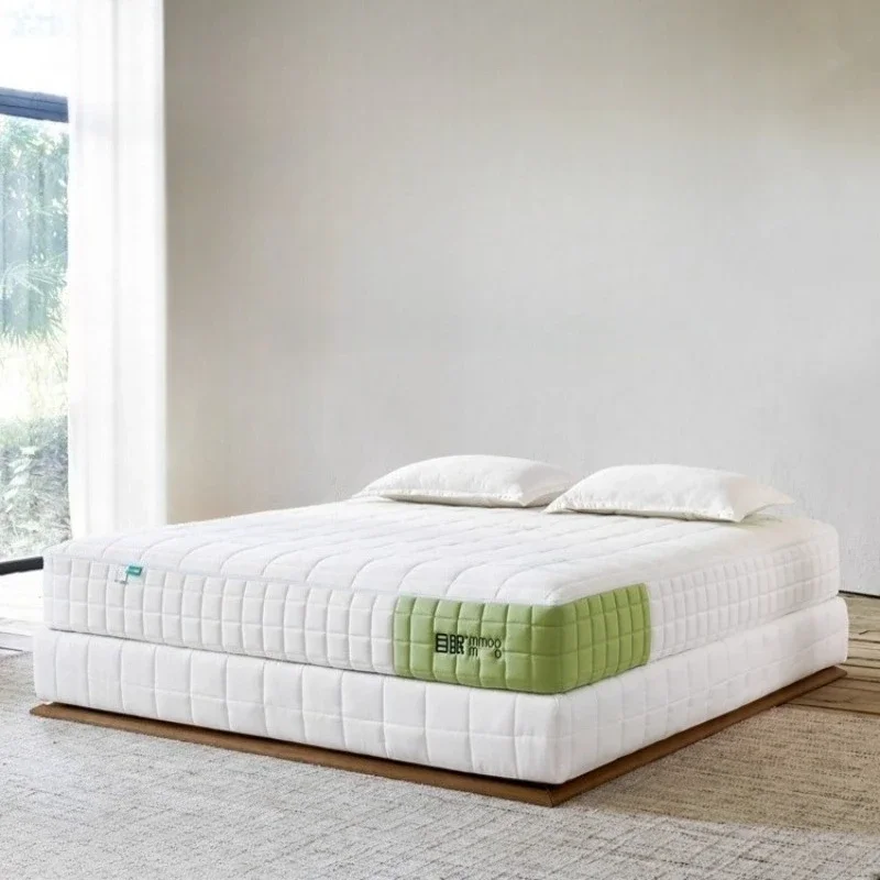 &Sleeping mats 120x200 150x200 180x200 200x220cm Natural Latex Individual Bag Spring Jute Mattress double mattresses bed with