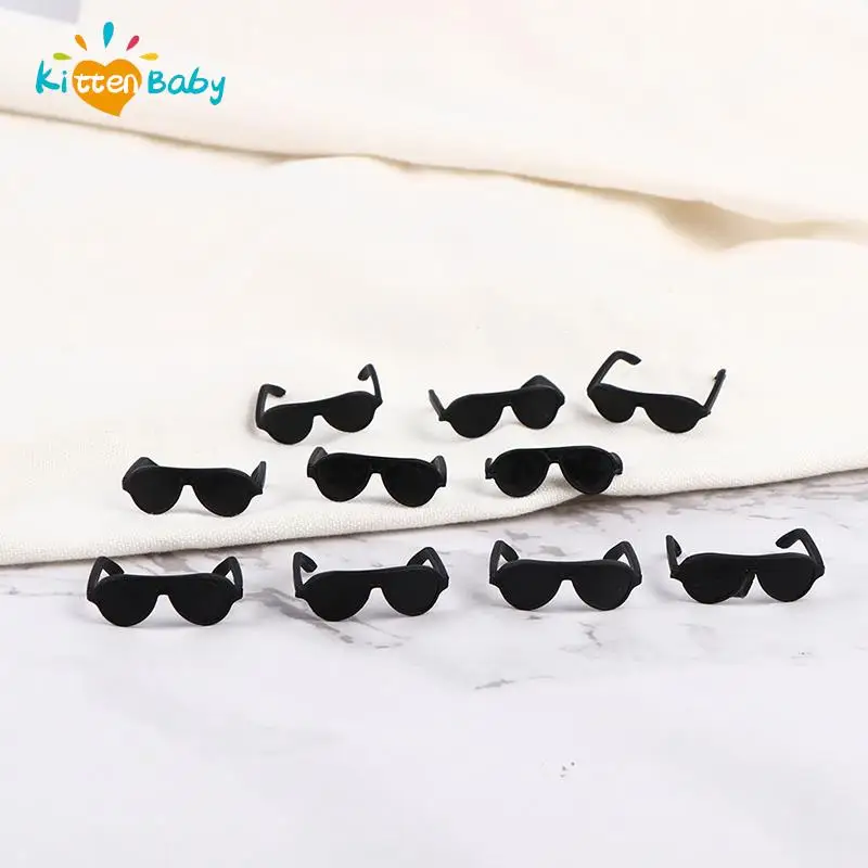 10pcs/lot Fashion Doll Cool Glasses Sunglasses Retro Doll Glasses Toy Photo Props