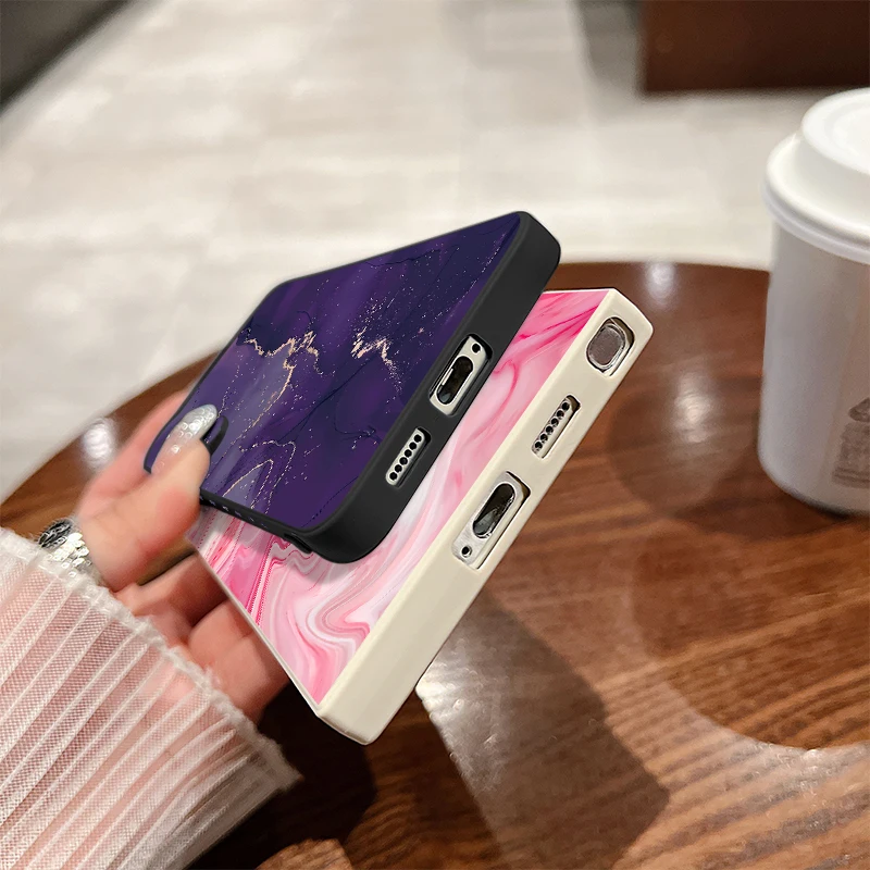 Bunte Marmorhülle für Samsung Galaxy S26 S25 S23 S24 Ultra A18 A57 A17 A55 A37 A56 A16 A25 A15 S25 FE Weiche Silikon-TPU-Hülle – Detail 6
