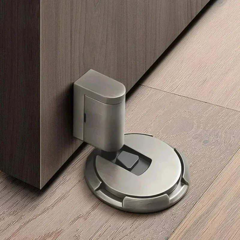 

Super Strong Windproof Mechanically Suction Door Stop One Push Lock Punch-Free InvisibleHome Door Holder Door stopper