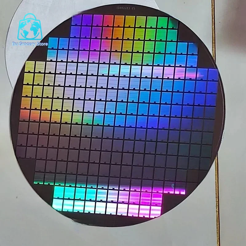 Semiconductor 12 Inch CPU Wafer Silicon Science Technology Pendulum Piece Birthday Gift Photoetching Circuit Chip